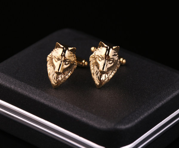 Мъжки ръкавели в златист цвят