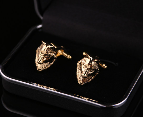 Мъжки ръкавели в златист цвят