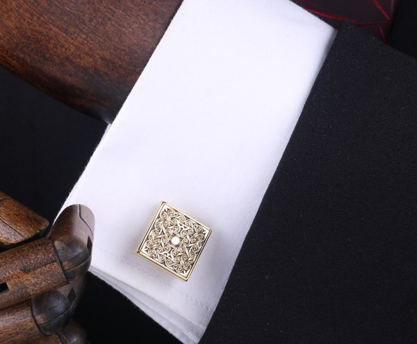 Мъжки квадратни копчета за ръкавели