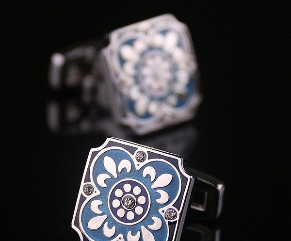 Мъжки гравирани копчета за ръкавели