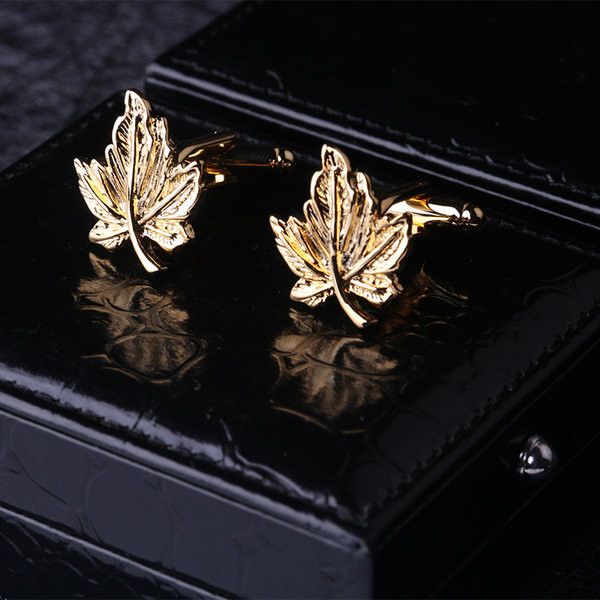 Мъжки копчета за ръкавели тип листо