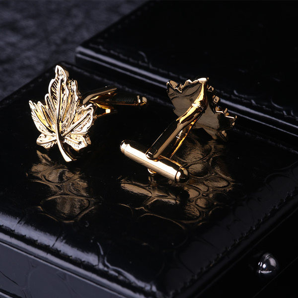 Мъжки копчета за ръкавели тип листо