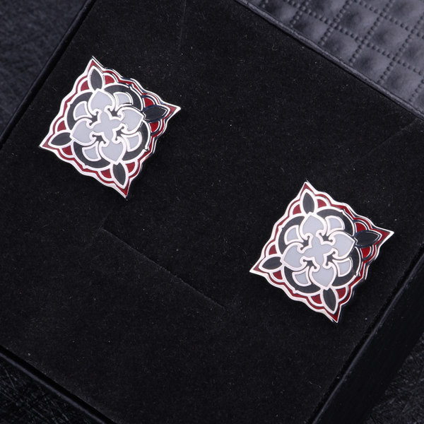 Модерни мъжки ръкавели с декоративни камъни