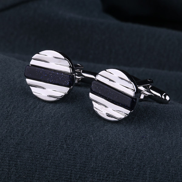 Мъжки копчета за ръкавели с ивици