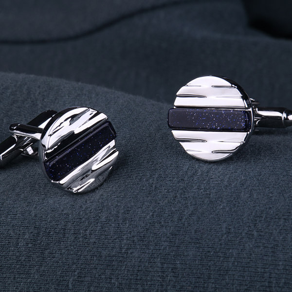 Мъжки копчета за ръкавели с ивици