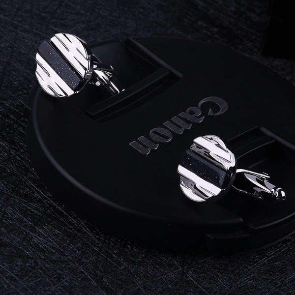 Мъжки копчета за ръкавели с ивици