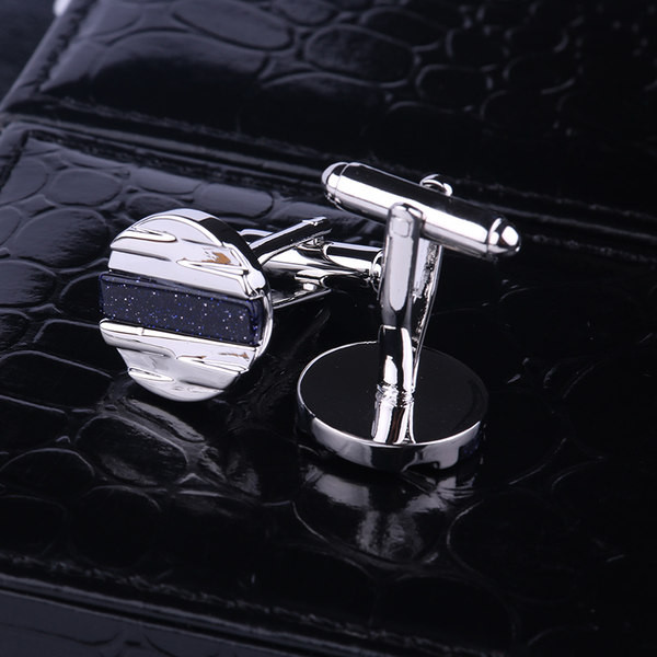 Мъжки копчета за ръкавели с ивици