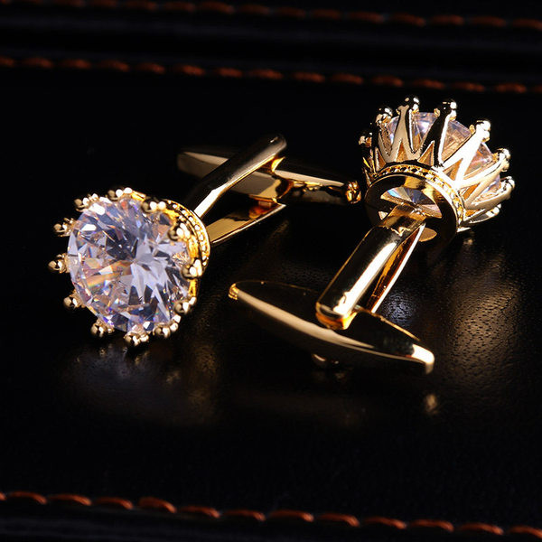 Мъжки модерни ръкавели с декоративен камък 