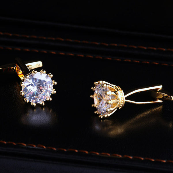 Мъжки модерни ръкавели с декоративен камък 