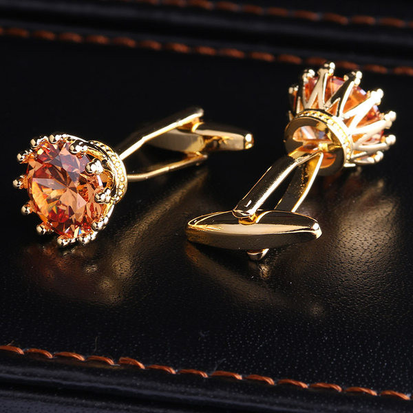 Мъжки модерни ръкавели с декоративен камък 