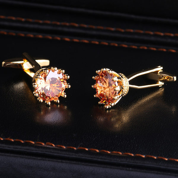 Мъжки ръкавели с декоративен камък 