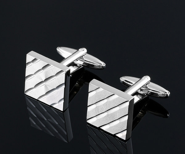 Мъжки кръгли - ръкавели с камъни 