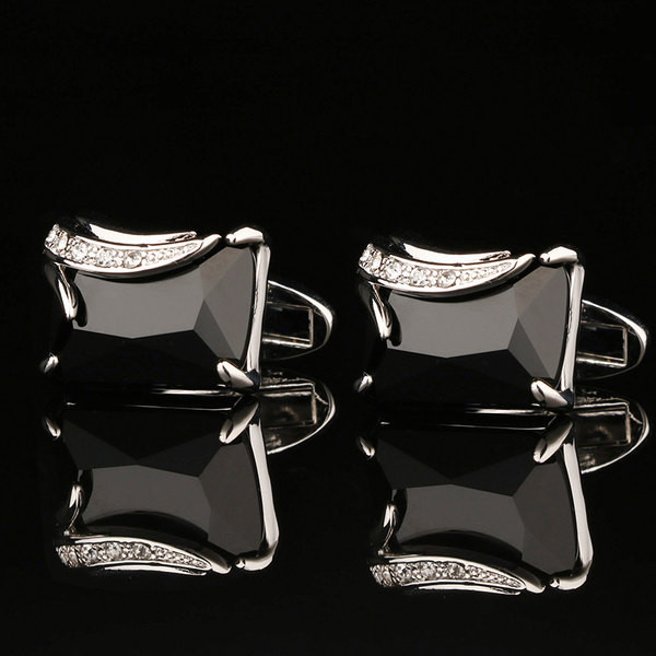 Мъжки черни ръкавели за риза 