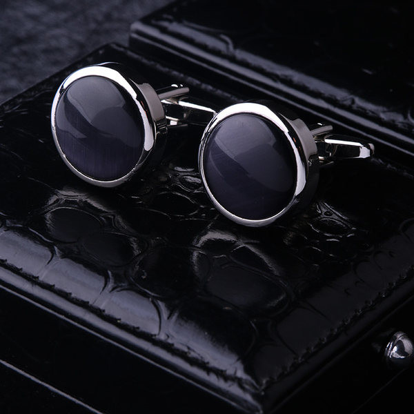 Мъжки черни - ръкавели 