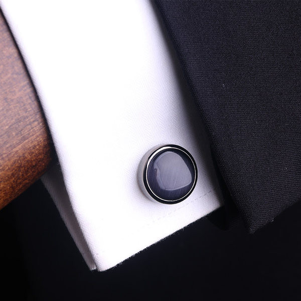 Мъжки черни - ръкавели 