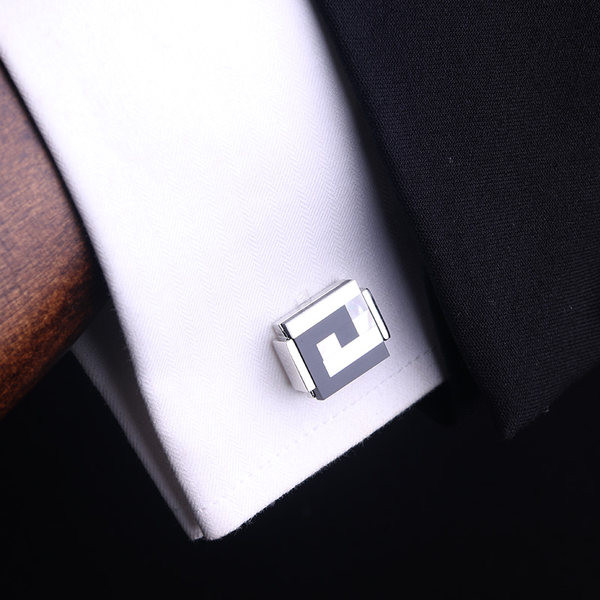 Мъжки черни - ръкавели 