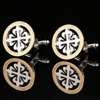 Мъжки ръкавели с цвете