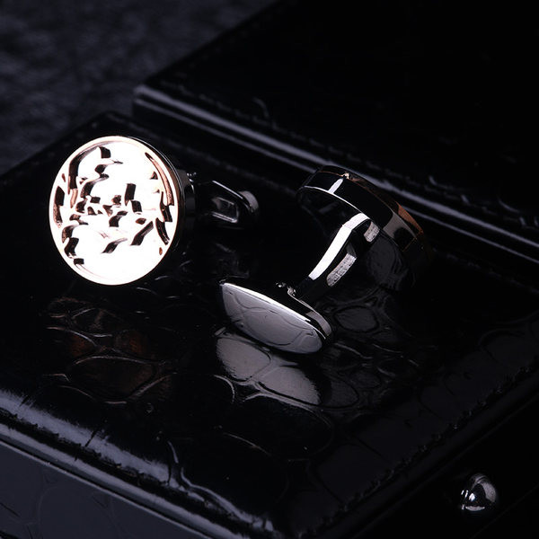 Мъжки черни матирани ръкавели 