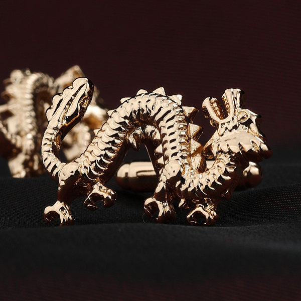 Мъжки модерни ръкавели в златист цвят