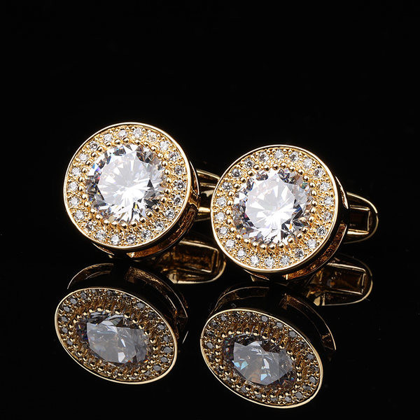 Мъжки модерни - ръкавели с камъни