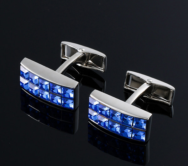 Копчета за ръкавели с цветни камъни