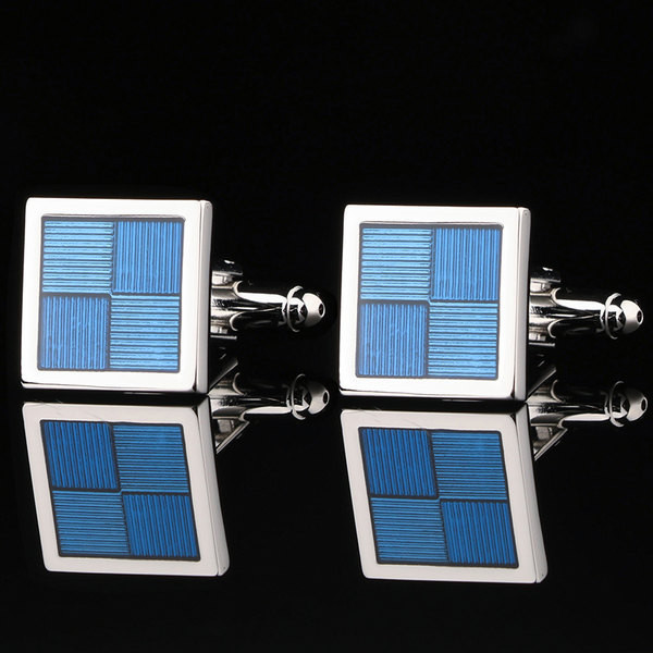 Стилни копчета за ръкавели в  квадратна форма за мъже 