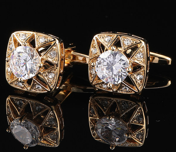 Мъжки копчета за ръкавели с декоративни камъни подходящи за сватба и бизнес 