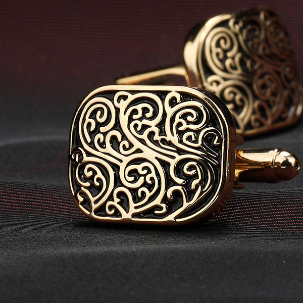 Квадратни копчета за ръкавели за мъже 