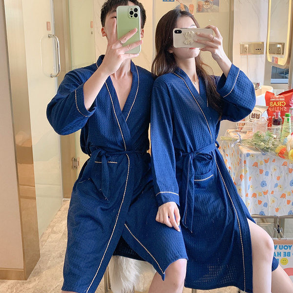 Ежедневен тънък халат с джоб