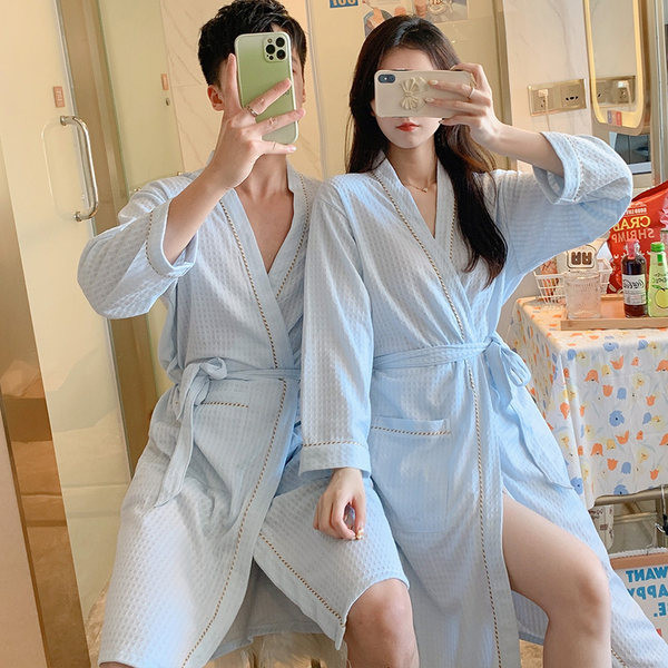 Ежедневен тънък халат с джоб