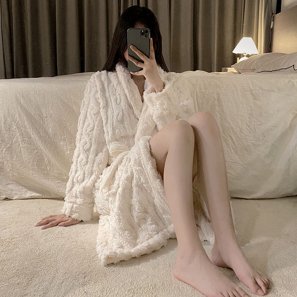 Női mintás közepes hosszúságú alkalmi fürdőköpeny