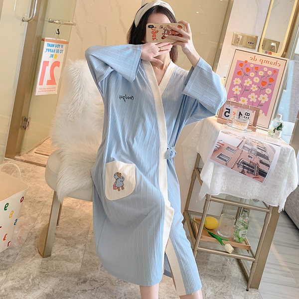 Дамски ежедневен халат с щампа