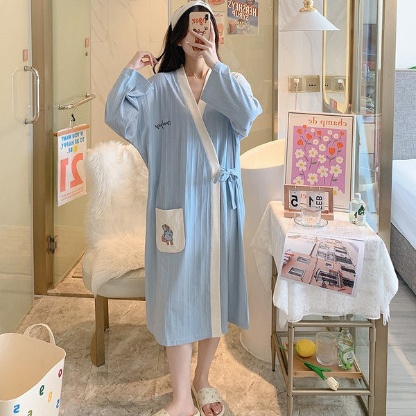 Дамски ежедневен халат с щампа