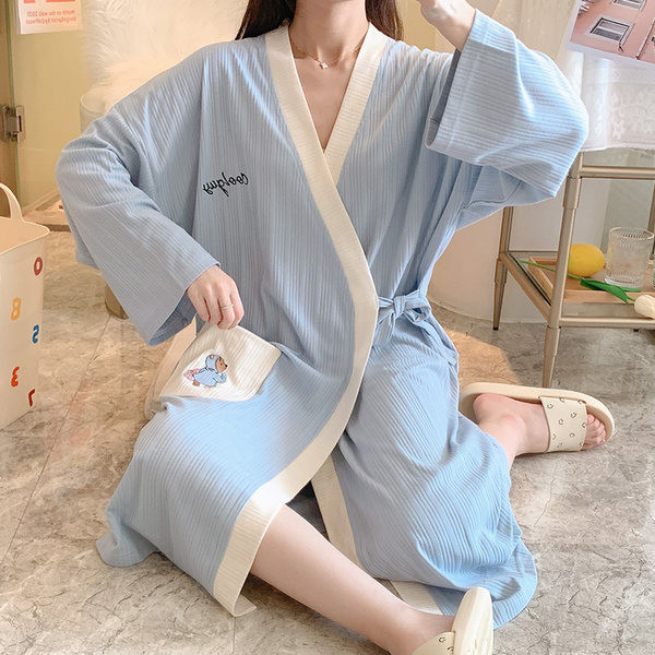 Дамски ежедневен халат с щампа