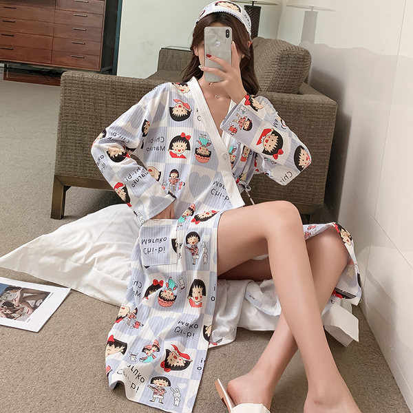 Дамски ежедневен халат с принт