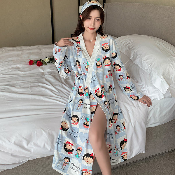 Дамски ежедневен халат с принт