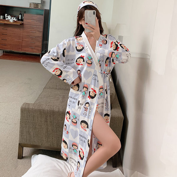 Дамски ежедневен халат с принт