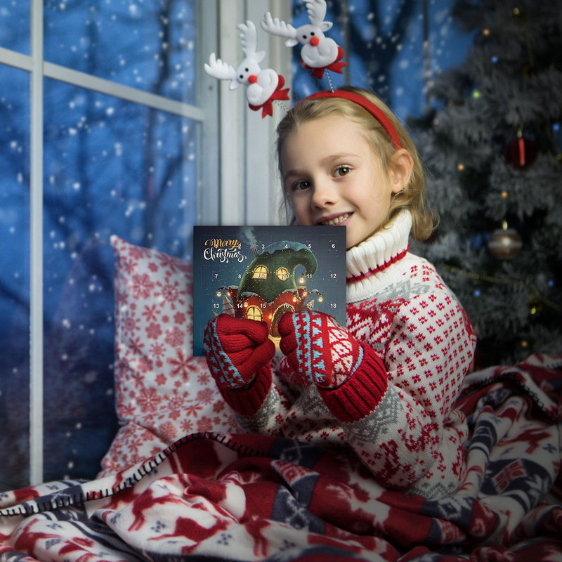 Ziemassvētku Adventes kalendārs Rokassprādze Ziemassvētku Adventes Kalendārs Ziemassvētku Atpakaļskaitīšanas Kalendārs Ziemassvētku tematiskais DIY Juvelierizstrādājumu šarms