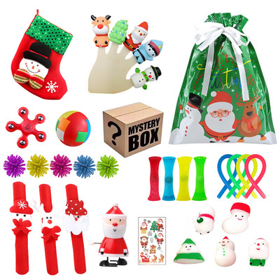 Ziemassvētku Adventes kalendāra rotaļlietu kastīte, 24gab. Komplekts jauks sniegavīrs Moči dzīvnieks 2022. gada Jaungada atskaite, stresa mazināšana, dāvana bērnam