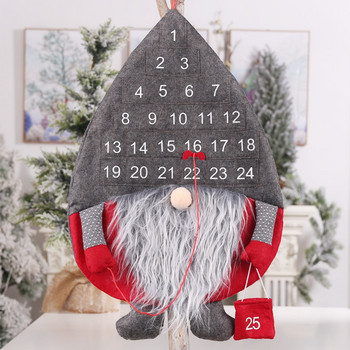 Коледен календар Рудолф Коледна елха Коледен календар Адвент 24 дневен календар за обратно броене Стенен календар Направи си сам декорация за дома
