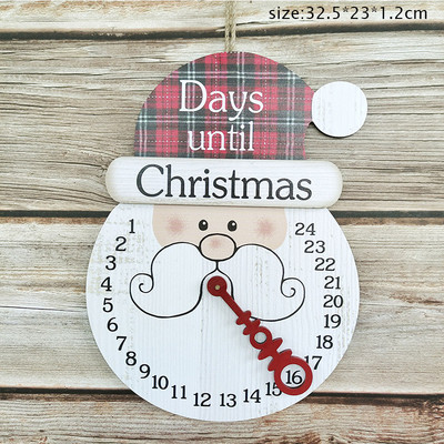 Koka Ziemassvētku kulons Radošs sniegavīrs Atpakaļskaitīšanas kalendārs Rotājumi Priecīgus Ziemassvētku dekors mājām 2021 Laimīgu Jauno gadu