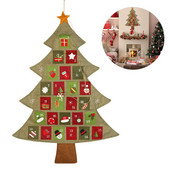 NICEXMAS Κρεμαστό Ημερολόγιο Χριστουγέννων Αντίστροφη μέτρηση για το χριστουγεννιάτικο δέντρο
