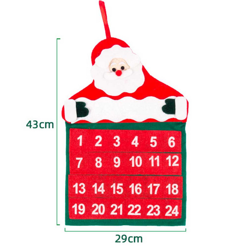 Коледен подарък Календар 2022 Wall Eve Коледна елха Декорация Нова година 2022 Декор Дядо Коледа Коледа Fidget Advent Calendar Играчки