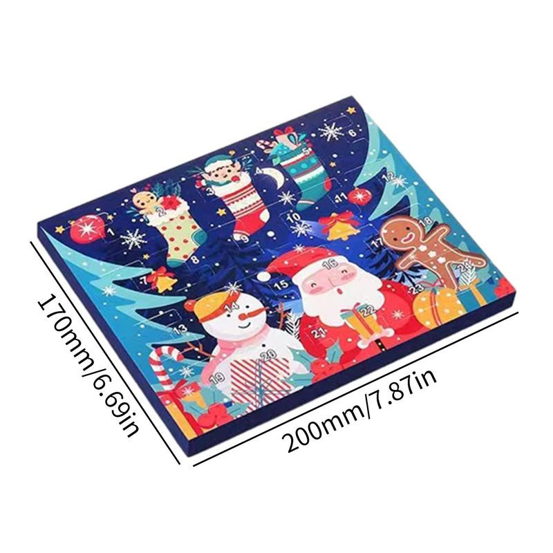 Ziemassvētku Adventes kalendārs Rokassprādzes Atpakaļskaitīšanas kalendārs Ziemassvētku tēmas DIY Juvelierizstrādājumu šarms bērniem Ziemassvētku tēmas dāvanas 2023