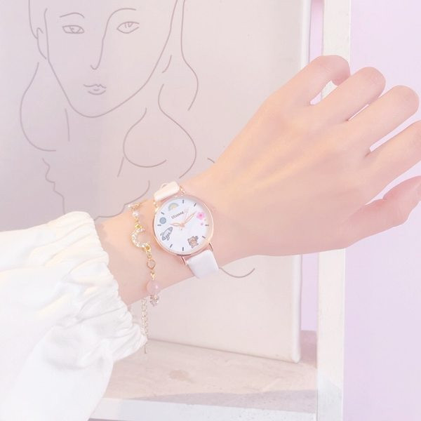 Детски водоустойчив часовник с апликация