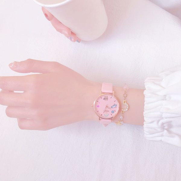 Детски водоустойчив часовник с апликация