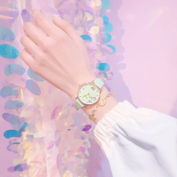 Детски водоустойчив часовник с апликация