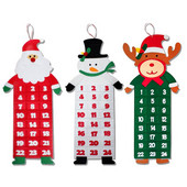 2023 Felt Christmas Advent Calendar Wall Santa Advent Calendar with Pockets 24 Days Reusable Christmas Countdown Calendar