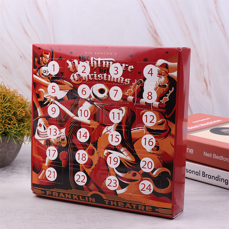 24 бр. Кукла за Хелоуин Предварителен календар Сляпа кутия Подарък за обратно броене Календар Орнаменти за стая Играчка за деца Празнични подаръци
