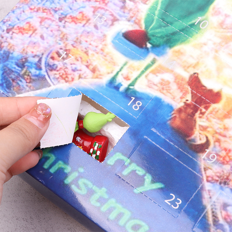 24 бр. Кукла за Хелоуин Предварителен календар Сляпа кутия Подарък за обратно броене Календар Орнаменти за стая Играчка за деца Празнични подаръци